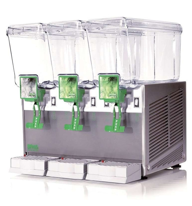 Enfriador de bebidas 3 cubas 12+12+12 litros con agitador BRAS EXTRA12/3AA