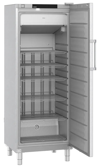 LIEBHERR Congelador vertical inoxidable NoFrost con 5 estantes 600 litros FFFCvg 6501