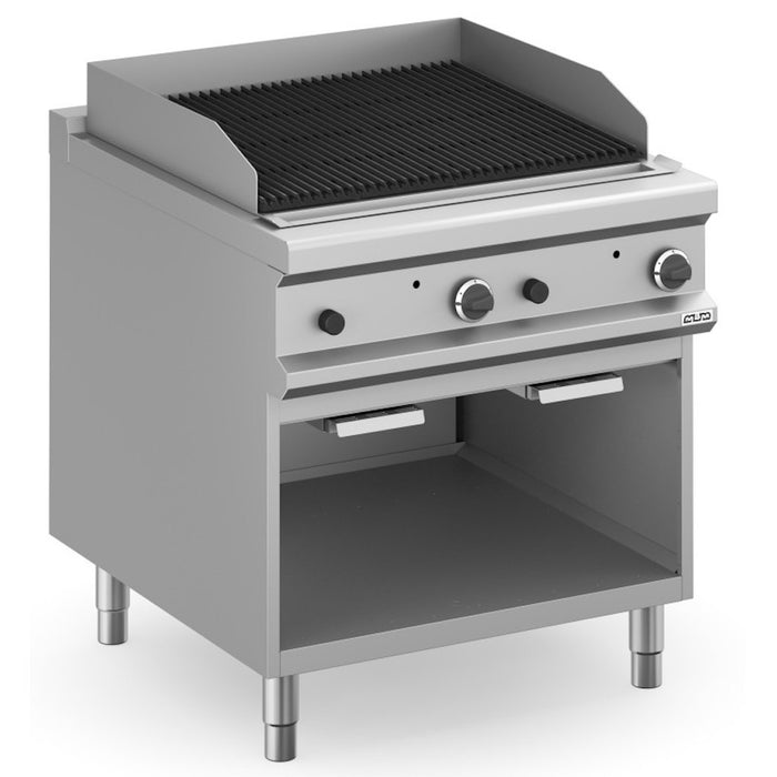 Barbacoa a gas piedra volcánica con mueble 80x90 cm MPLG98A MAGISTRA PLUS 900