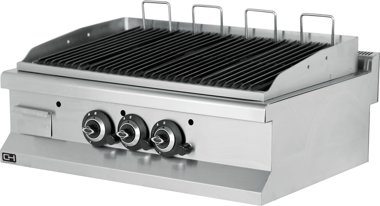Barbacoa a gas piedra volcánica sobremesa 90x60 EMP6LG030