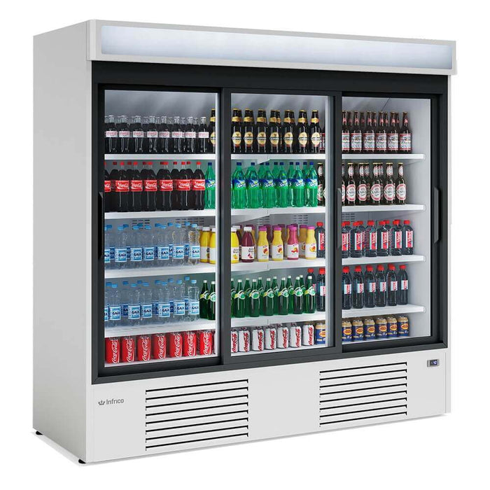 Expositor refrigerado blanco 3 puertas corredera INFRICO ERC200