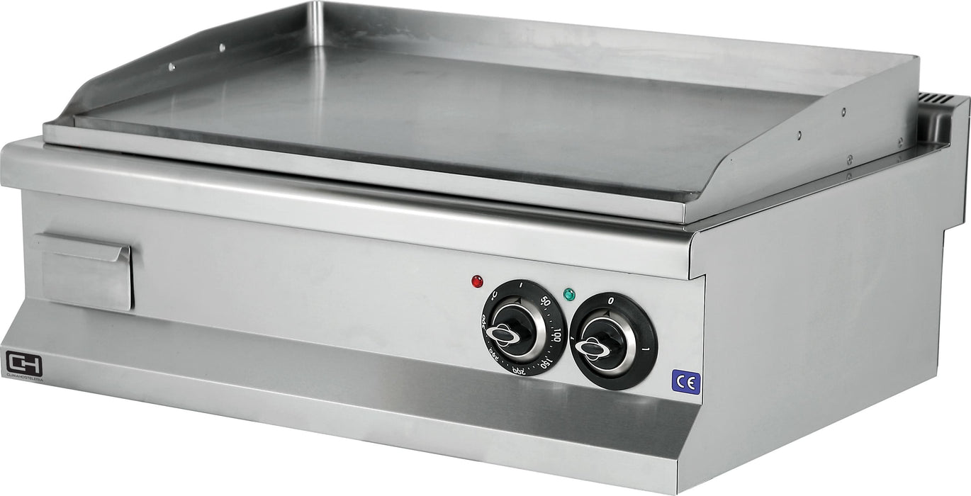 Fry top eléctrico sobremesa acero liso rectificado 12 mm 90x60 EMP6IE030