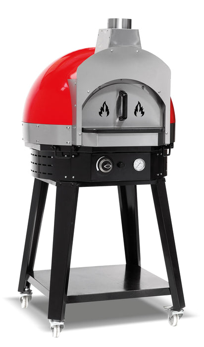 Horno de Pizza a Gas con Base de Piedra Diámetro 700 mm sin rotación EMPSPOH70 Línea Estambul