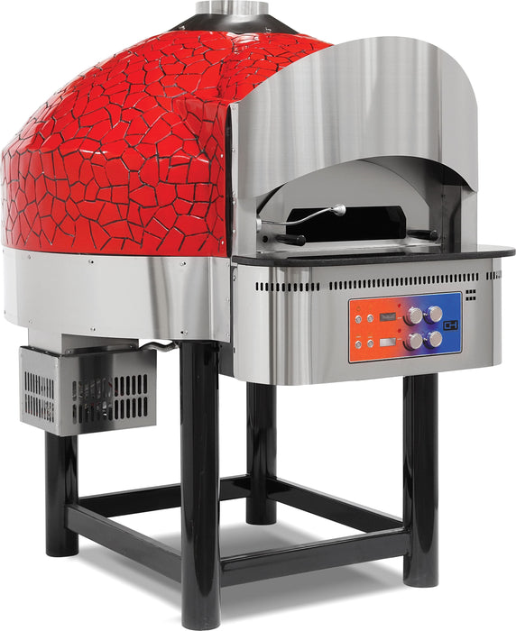 Horno de Pizza a Gas con Base de Piedra Fija 9 pizzas de Diámetro 300 mm EMPSPO03 Línea Estambul