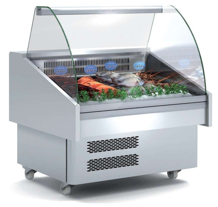 Vitrina expositora refrigerada pescado / marisco ancho 104 EEC-100-CC