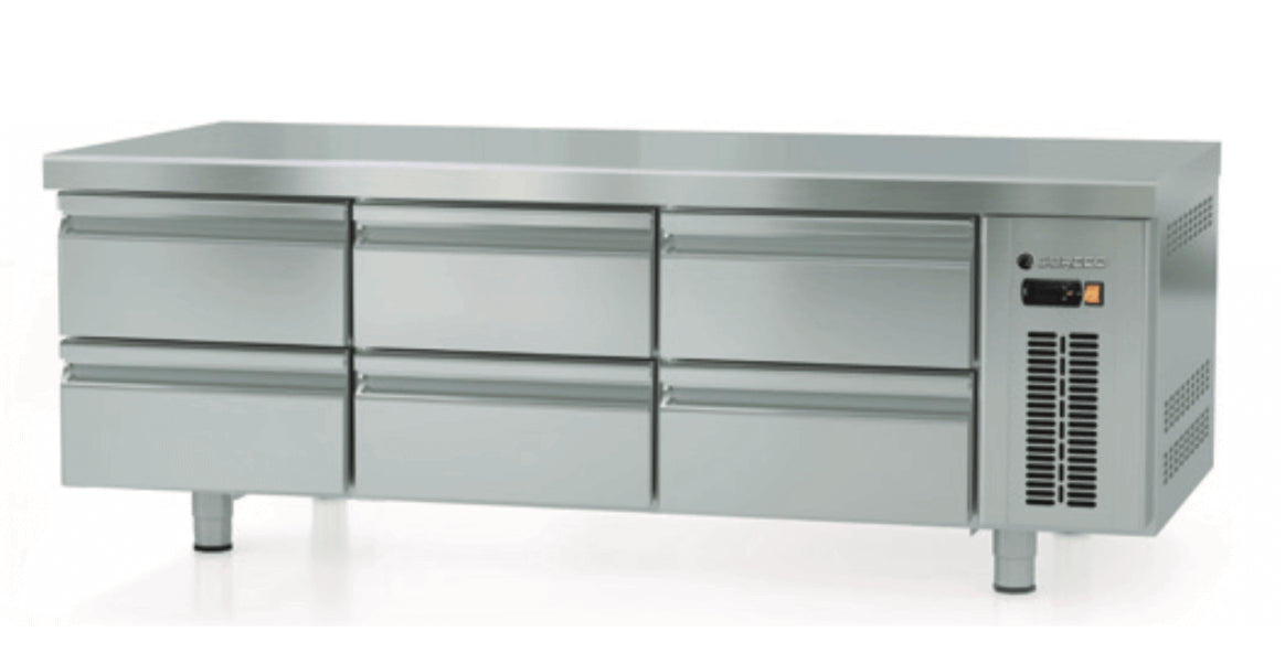 Mesa fría baja con cajones para cocina CORECO MFB-CC