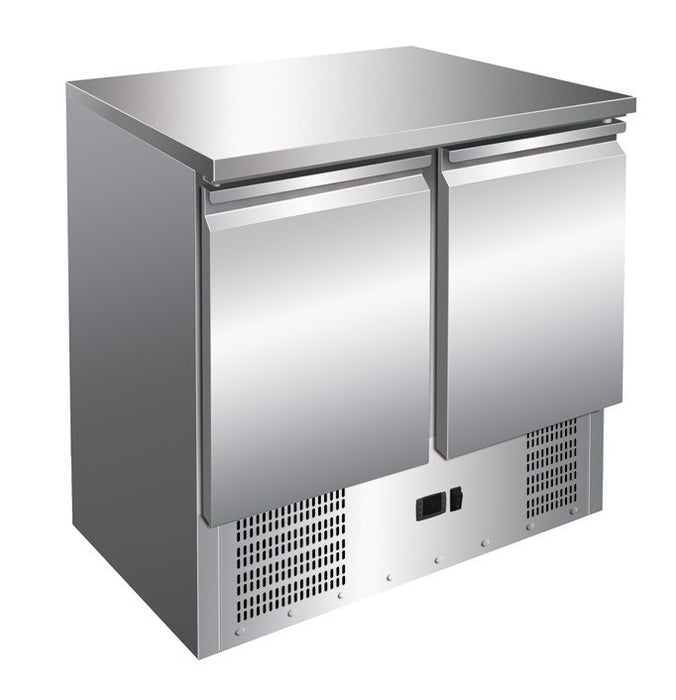 Mesa refrigerada compacta 2 puertas ancho 90 fondo 70 S901