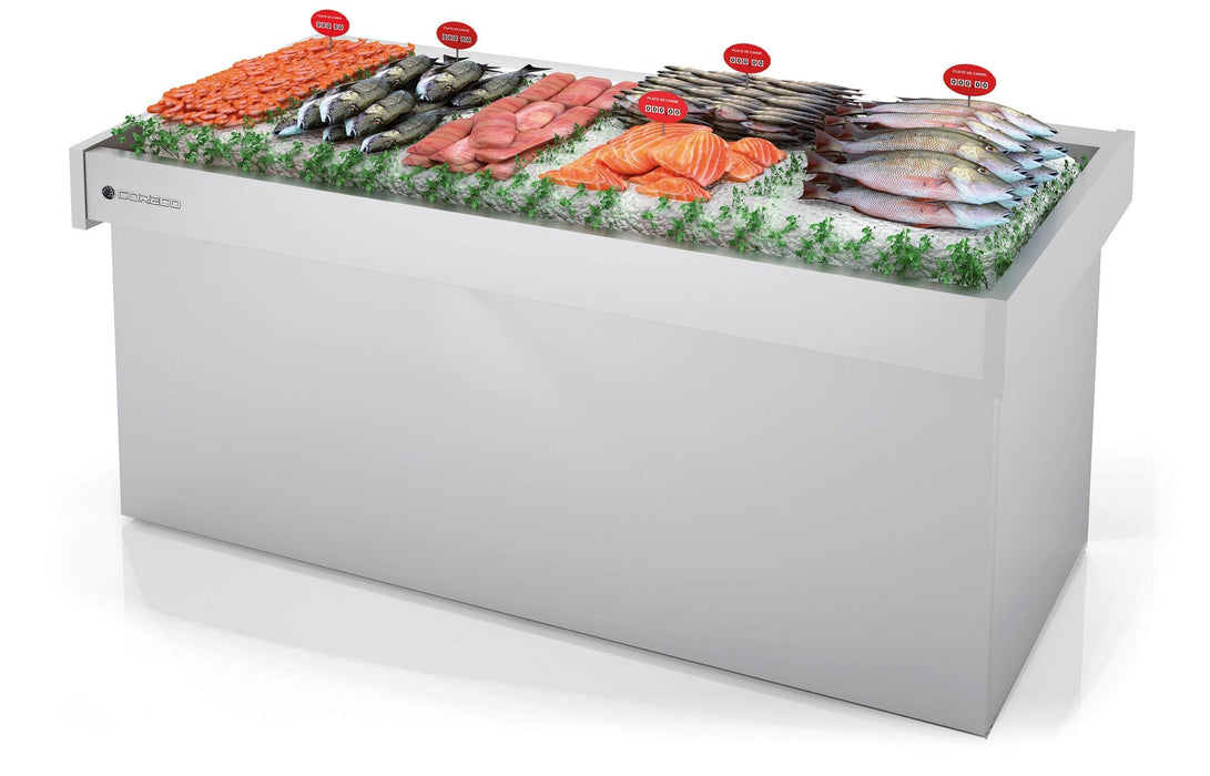 Mostrador refrigerado pescadería para mercado CORECO BFP