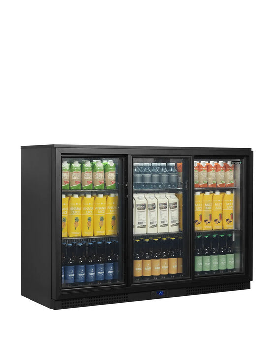 TEFCOLD Expositor botellero backbar 3 puertas corredera alto 90 cm BA31S-3