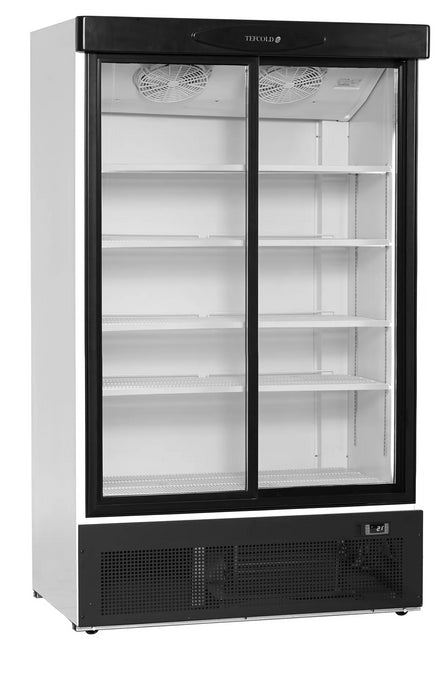 TEFCOLD Expositor botellero refrigerado 2 puertas corredera 900 litros FS1202S