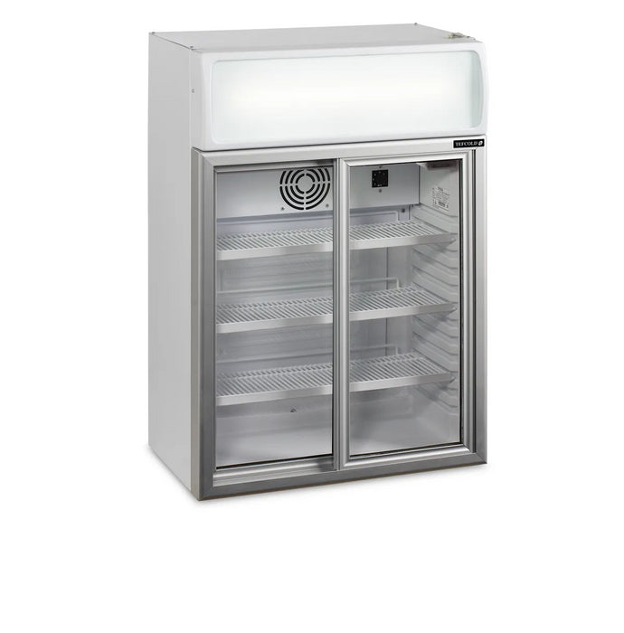 TEFCOLD Expositor botellero sobremostrador 2 puertas FSC100