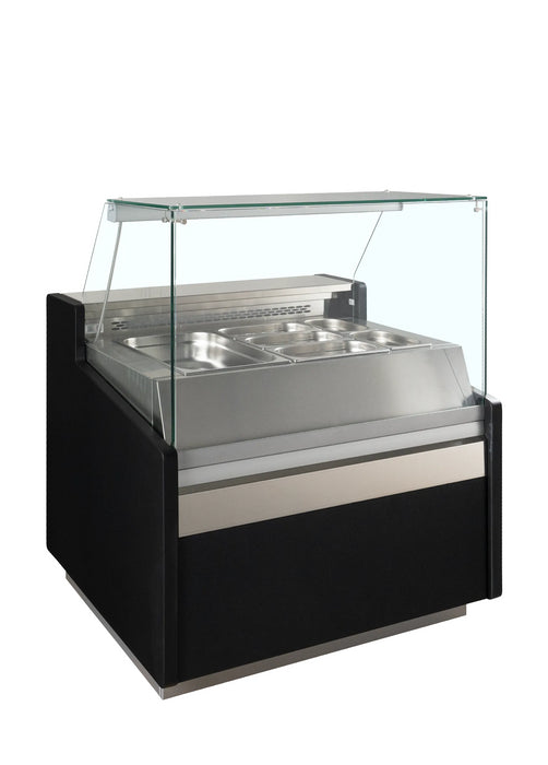 TEFCOLD Vitrina expositora refrigerada con reserva ancho 100 cm SPID100