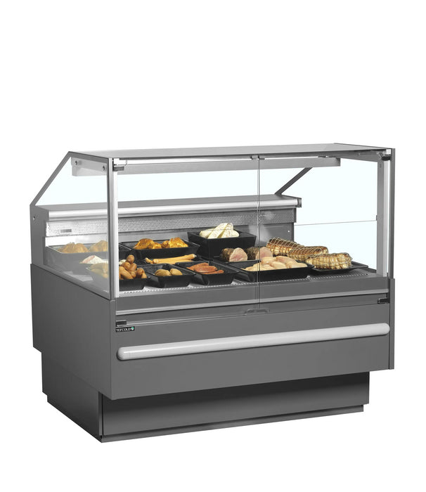 TEFCOLD Vitrina expositora refrigerada con reserva ancho 130 cm SOCB12582A