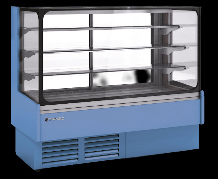 Vitrina refrigeración ventilada para pasteles cristal recto CORECO VSS-6-R