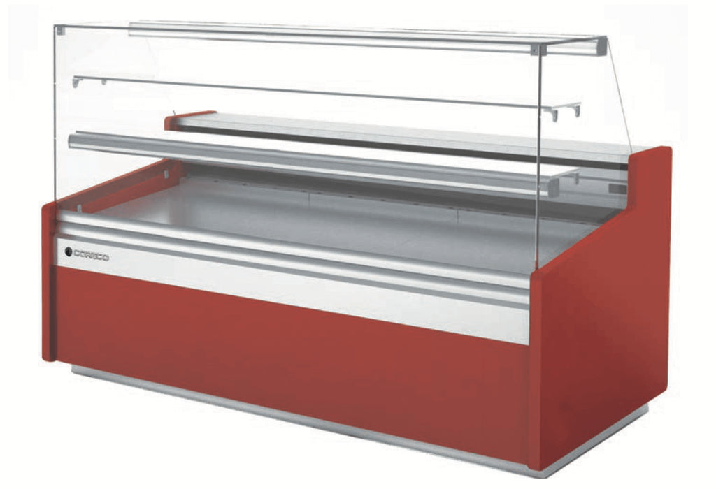 Vitrina pastelera refrigeración ventilada 2 estantes con reserva fondo 96 CORECO CVEP-9-RC-TF Delicatessen