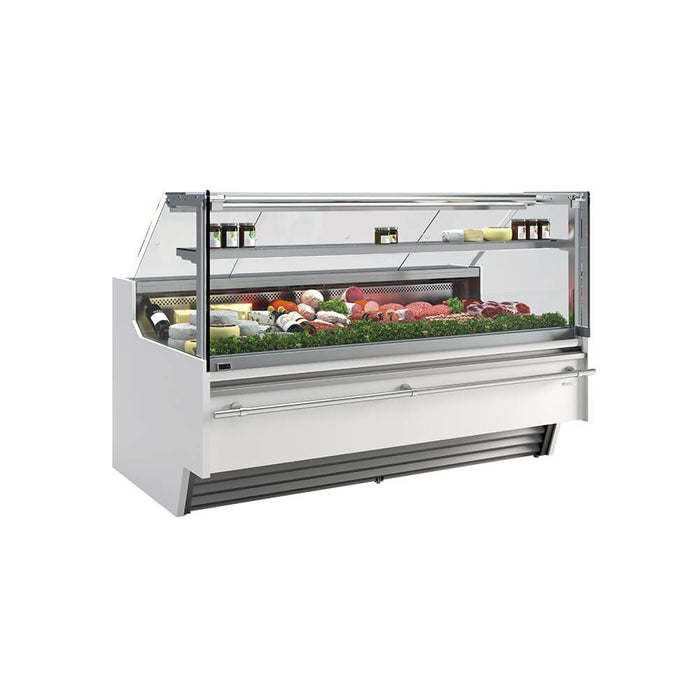 INFRICO Vitrina carnicería refrigeración ventilada cristal recto fondo 115 VBC-SUCP