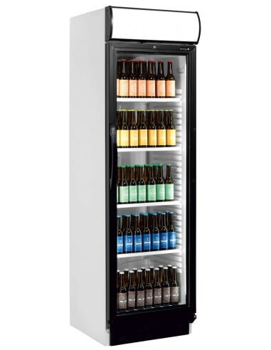 TEFCOLD Expositor botellero refrigerado con cabezal luminoso CEV425CP-2 LED