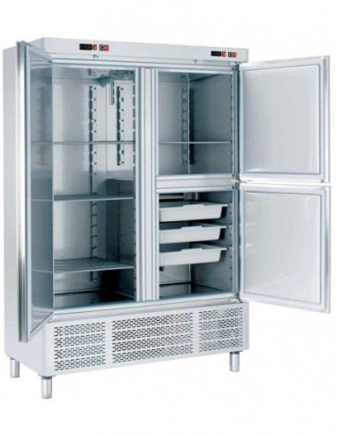 Armario refrigerado con apartado de congelados 1200 litros ARCH-1203-DC
