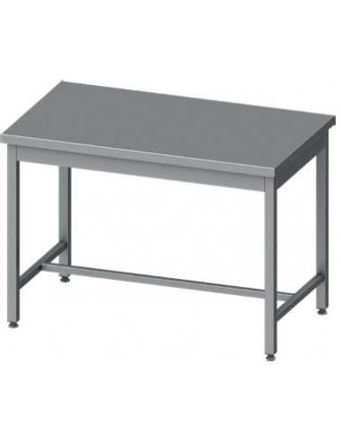 Mesa Central acero inoxidable AISI 201 sin estante 1500x700x850 mm MC157S Línea Varsovia-36 Kg (950087150)