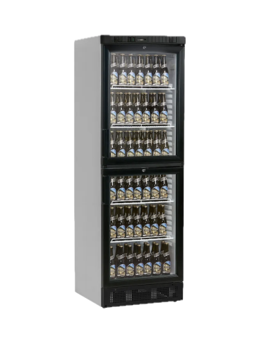 TEFCOLD Expositor botellero refrigerado 2 puertas 400 litros SCU2375