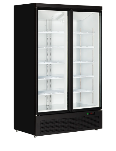 TEFCOLD Expositor refrigerado negro 2 puertas 1100 litros Atom Maxi C2DB