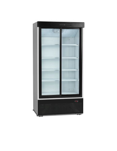 TEFCOLD Expositor botellero refrigerado 2 puertas corredera 730 litros FS1002S