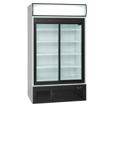 TEFCOLD Expositor botellero refrigerado 2 puertas corredera 900 litros FSC1950S