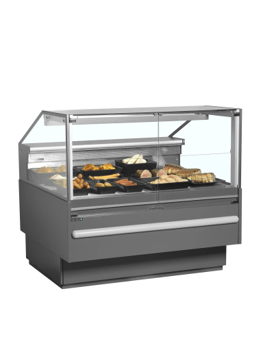 TEFCOLD Vitrina expositora refrigerada con reserva ancho 130 cm SOCA12582A