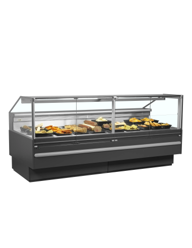 TEFCOLD Vitrina expositora refrigerada con reserva ancho 255 cm SOCB25082A