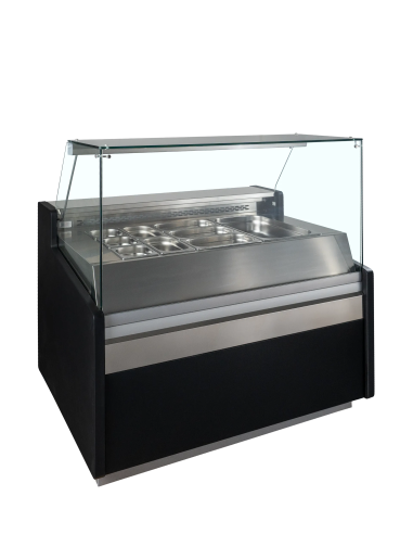 TEFCOLD Vitrina expositora refrigerada con reserva ancho 130 cm SPID130