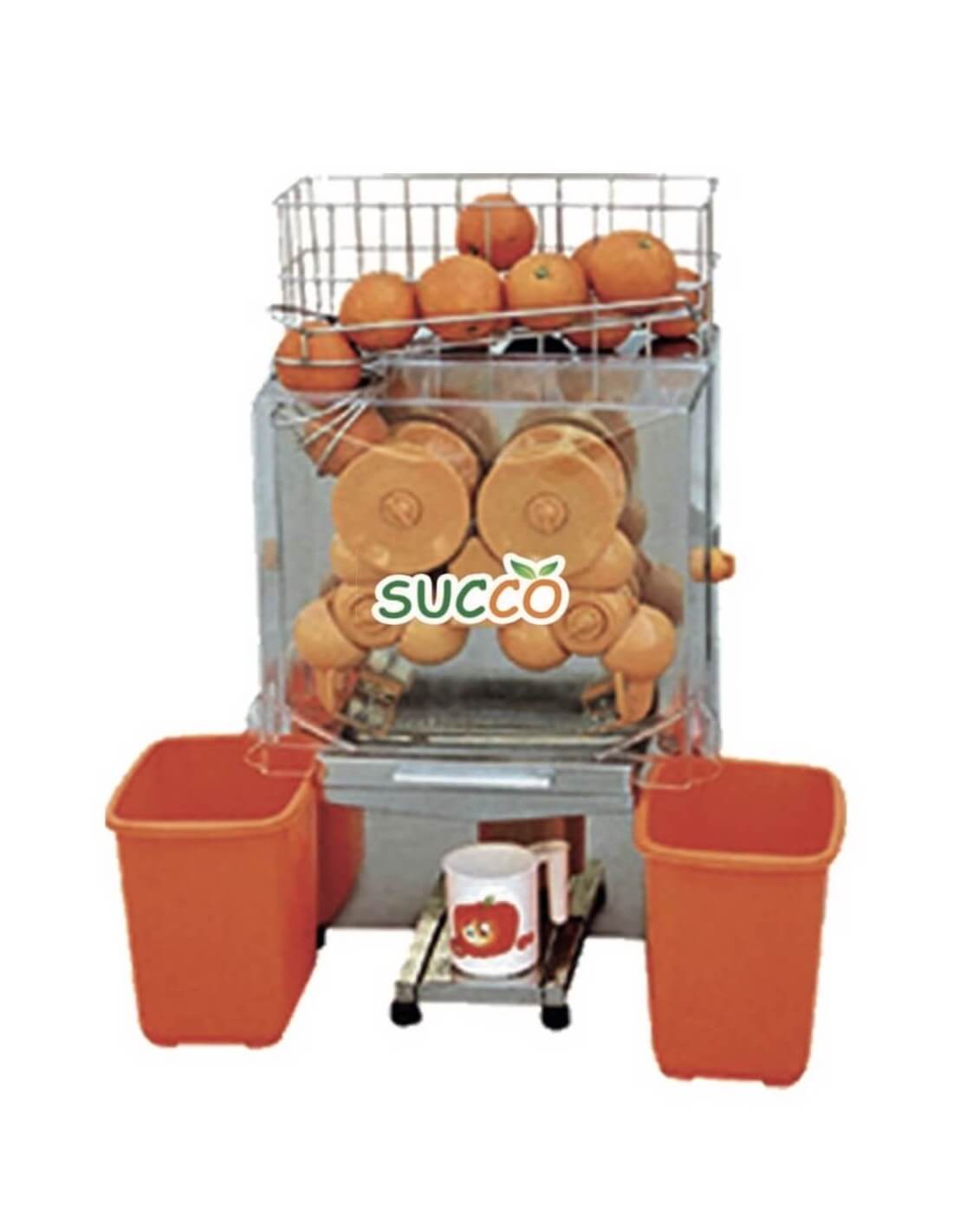 Exprimidor de naranjas automático de uso industrial