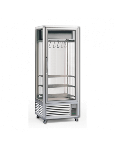 Expositor refrigerado para carne 1 puerta cristal 550 litros TECFRIGO Meat 552 M