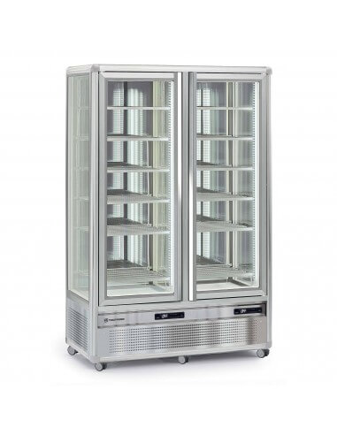 Expositor congelador 4 caras cristal 2 puertas Tecfrigo Snelle 750 GBT
