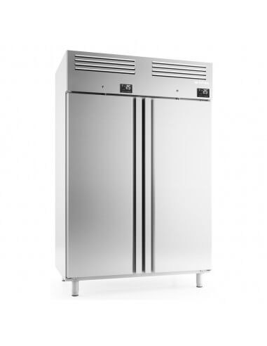 Armario frigorífico y congelador 1300 litros 2 puertas INFRICO AGB1402MX