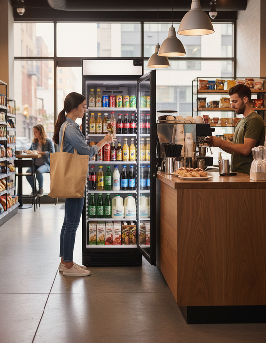 ALMISON Botellero expositor refrigerado SUB-ZERO 400 litros ALMAR3741PV