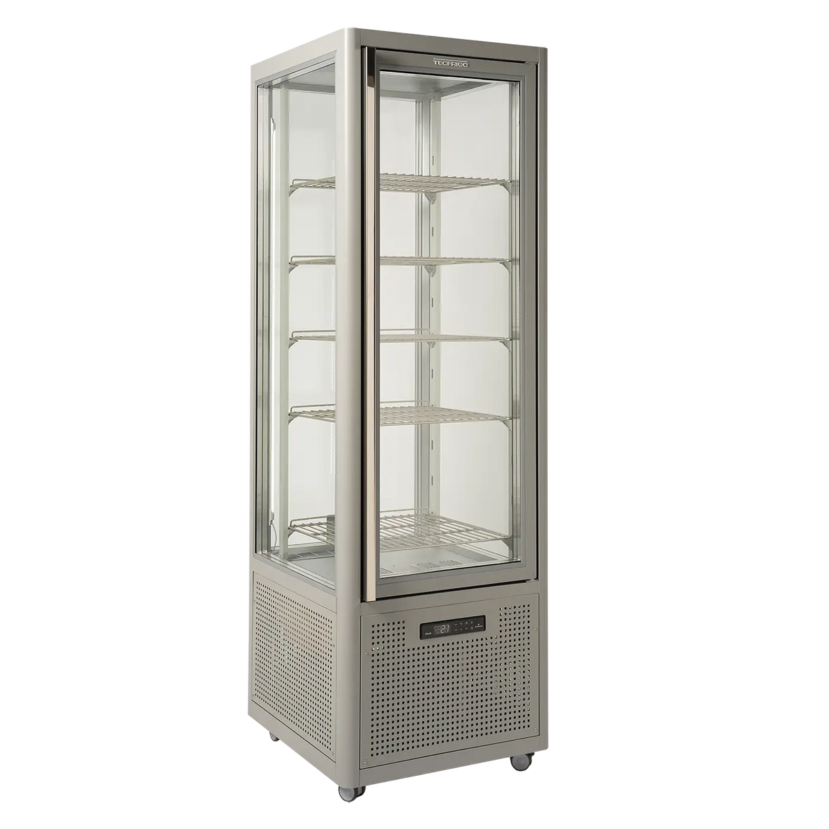 Expositor refrigerado 4 caras cristal 360 litros Tecfrigo Snelle 360G