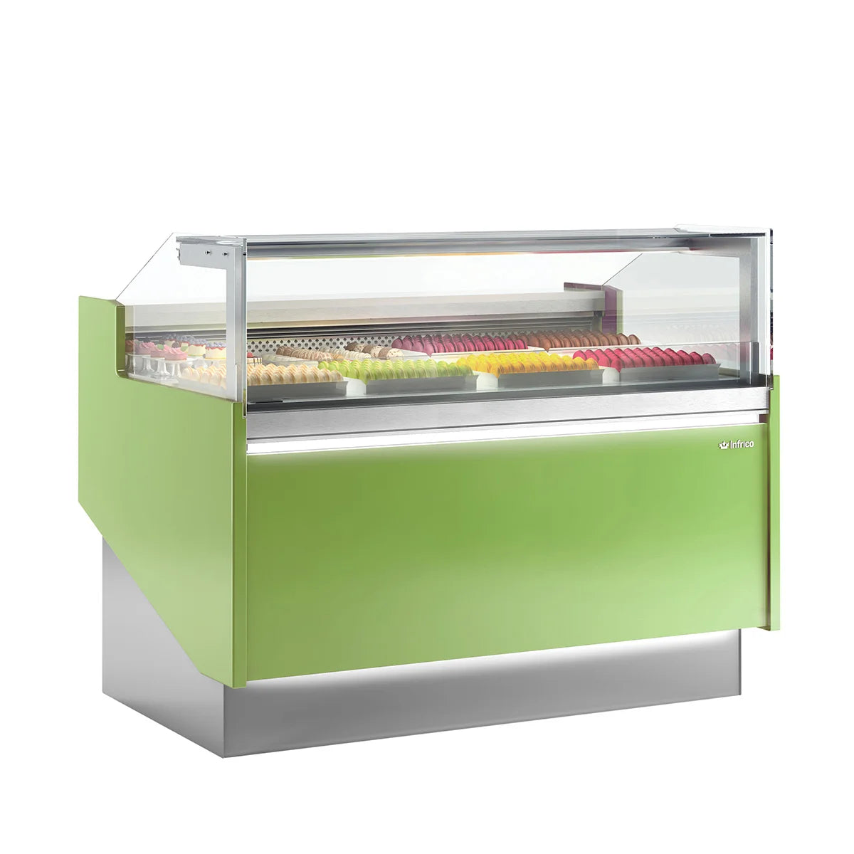 Vitrina pastelera refrigeración ventilada cristal bajo recto INFRICO VLY-LG Lyon