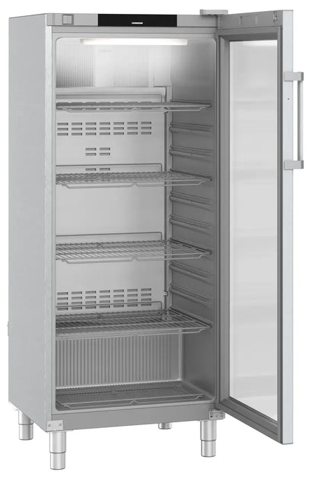 LIEBHERR Expositor refrigerado inoxidable con enfriamiento por circulación de aire 600 Litros FRFCvg 5511