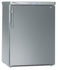 LIEBHERR Refrigerador Inox empotrable bajo encimera con enfriamiento por circulación de aire 134 Litros FKUv 1660