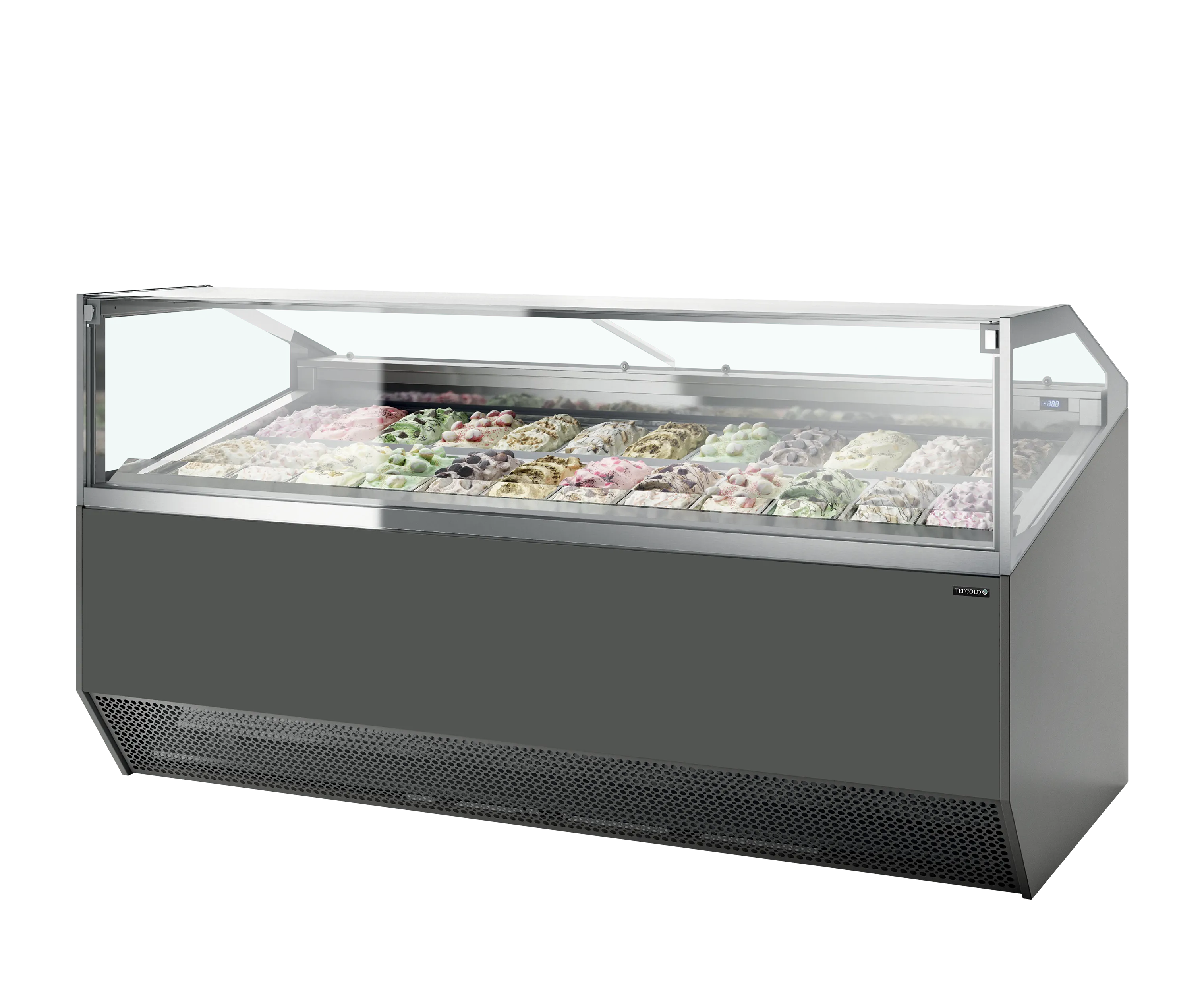 Vitrina helados profesional 12, 18 y 24 cubetas ISA Supercapri