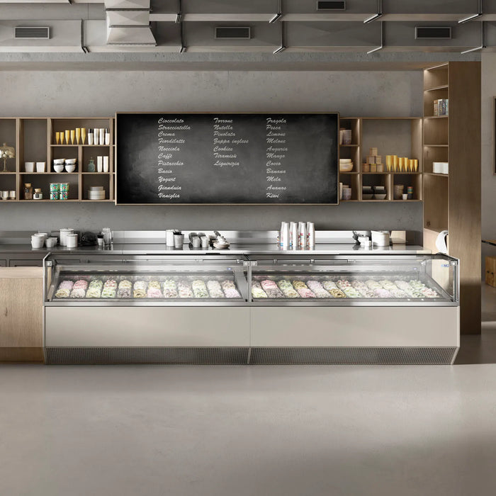 Vitrina helados profesional 12, 18 y 24 cubetas ISA Supercapri