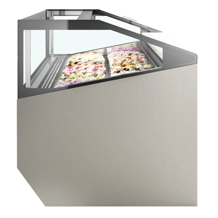Vitrina helados profesional 12, 18 y 24 cubetas ISA Supercapri