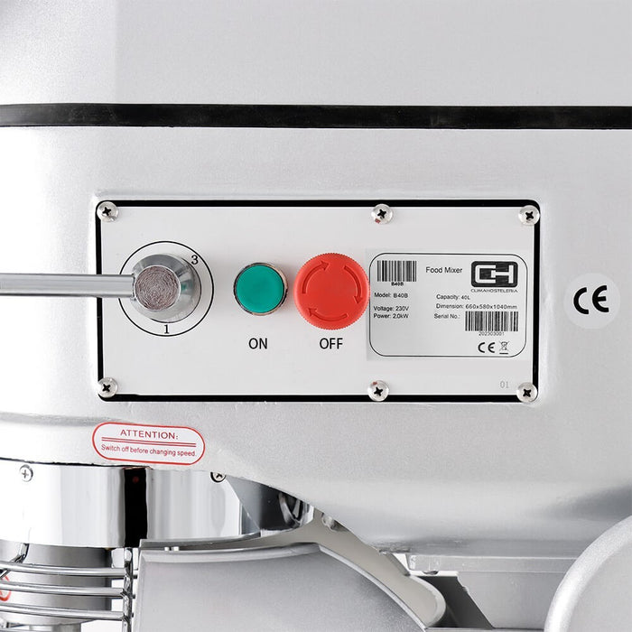 Amasadora Batidora Mezcladora planetaria 40 litros B40B - FrigeriaHosteleria.com