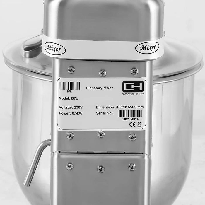 Amasadora Batidora Mezcladora Planetaria 7 litros B7L - FrigeriaHosteleria.com