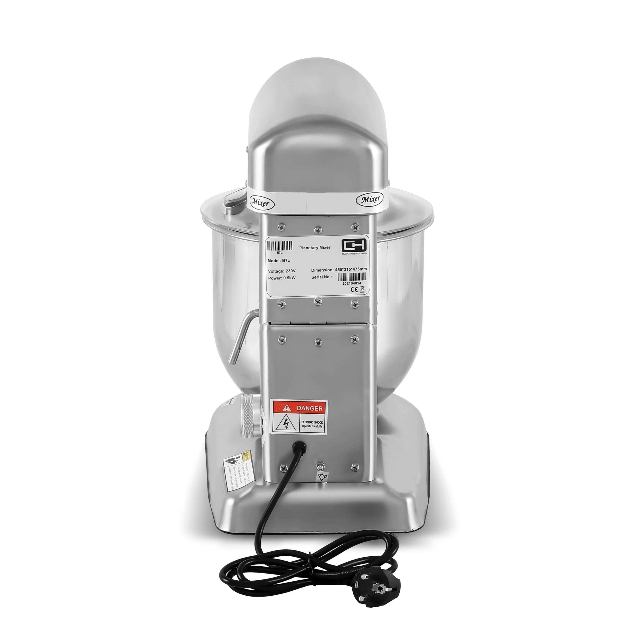 Amasadora Batidora Mezcladora Planetaria 7 litros B7L - FrigeriaHosteleria.com