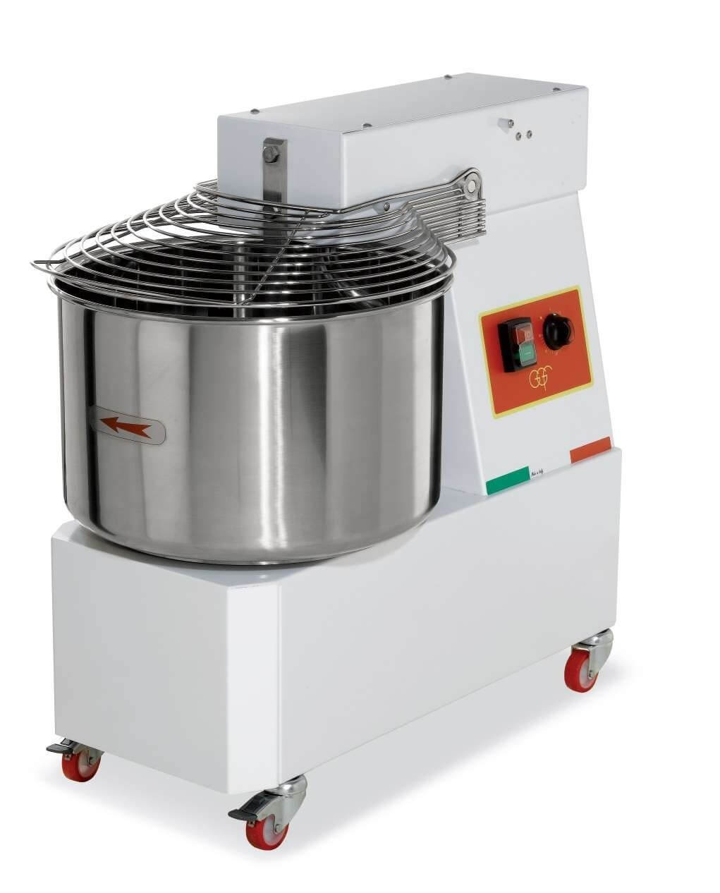 Amasadora Espiral 42 litros cuba y cabezal fijo con 2 velocidades TREVISO IM42 2V (400V) - FrigeriaHosteleria.com