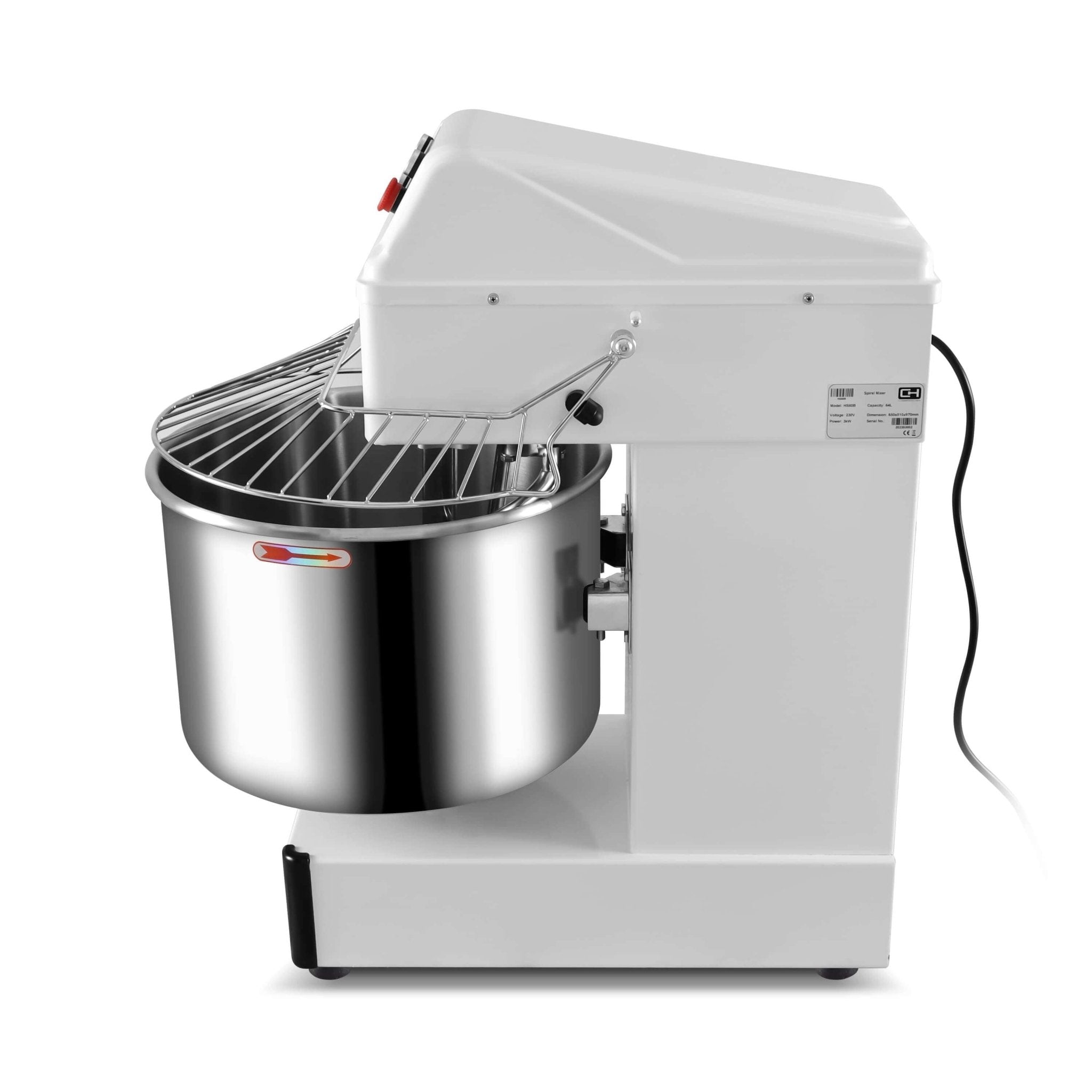 Amasadora Espiral 60 litros 3 kW PEKIN HS - 60 (HS60A - D) - FrigeriaHosteleria.com