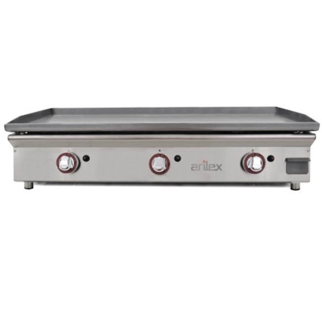 ARILEX Plancha a gas 100 cm en acero laminado de 6 mm 100PGLN - FrigeriaHosteleria.com