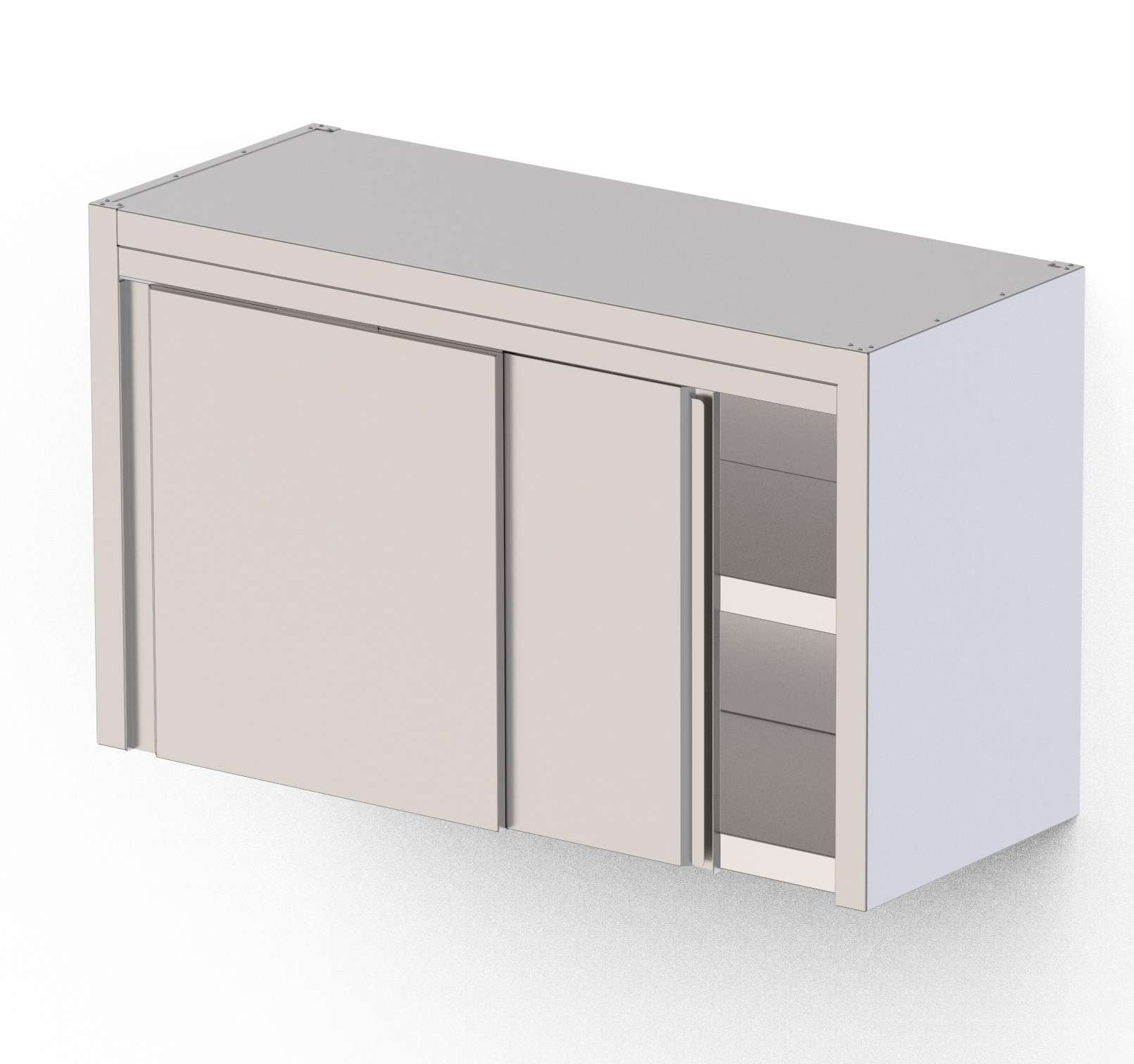 Armario almacenaje con 2 puertas correderas ancho 200 WMC200460SD - FrigeriaHosteleria.com