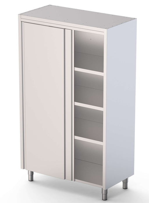 Armario almacenaje inoxidable de 2 puertas correderas ancho 120 FC1260200SD - FrigeriaHosteleria.com